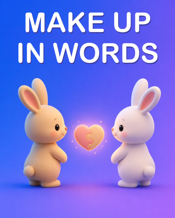 A Message to Make Up After a Row with AI
