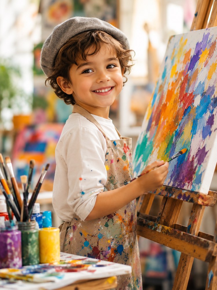 Kid Artist Painter in Your Photo