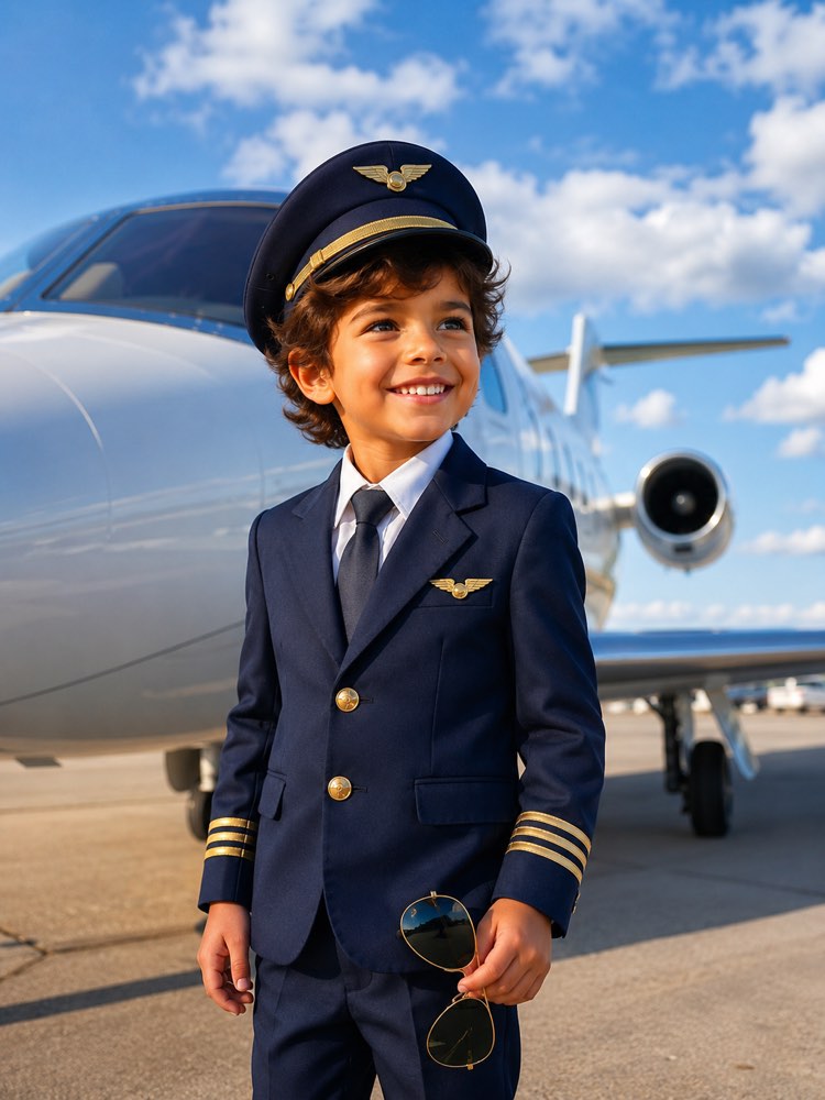 Kid Airplane Pilot in Your Photo