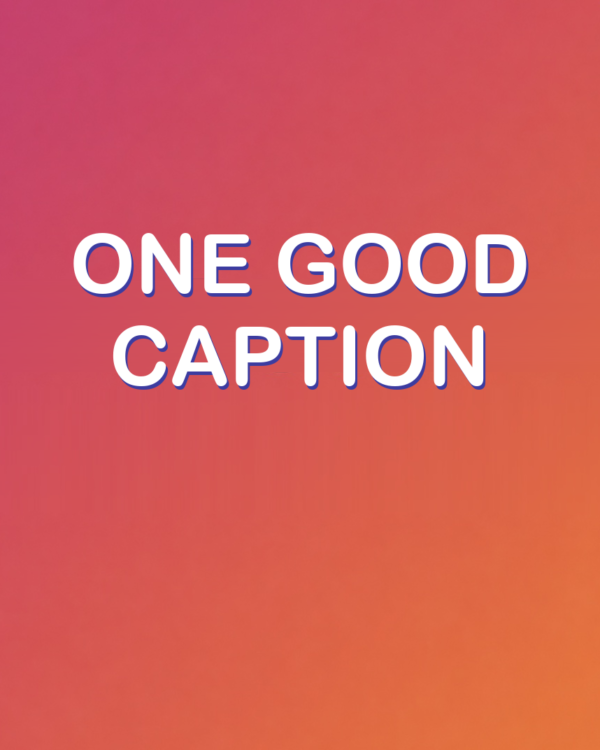 An Instagram Post Caption with AI