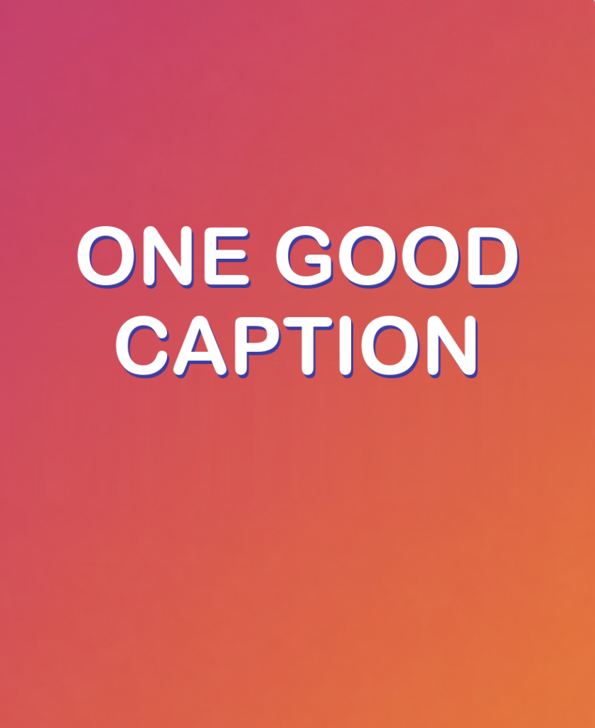 An Instagram Post Caption with AI