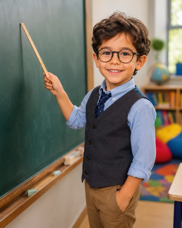 Kid Teacher for a Day in the Photo