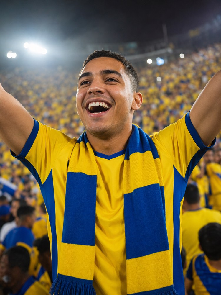 Become a Fan in a Packed Stadium in Your Photo