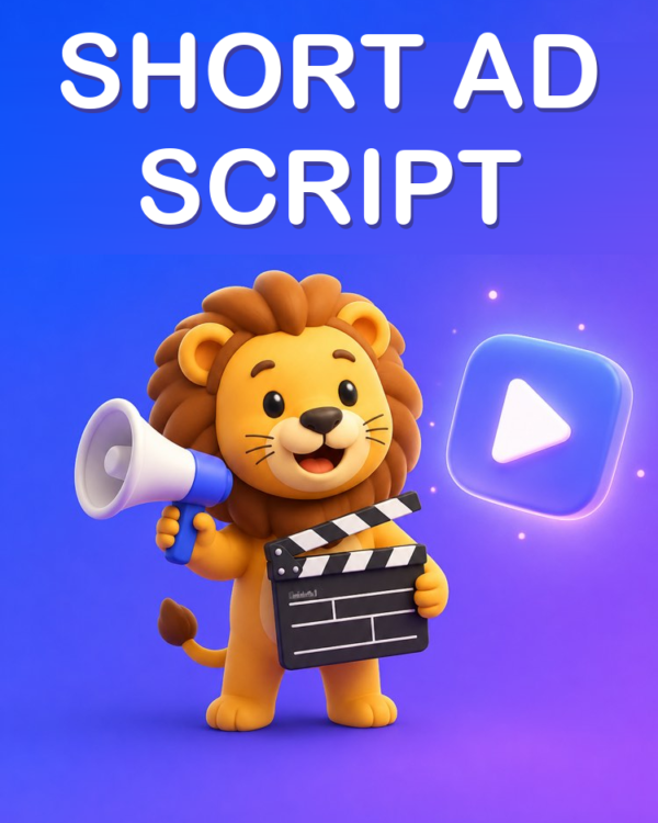 A Short Video Ad Script with AI