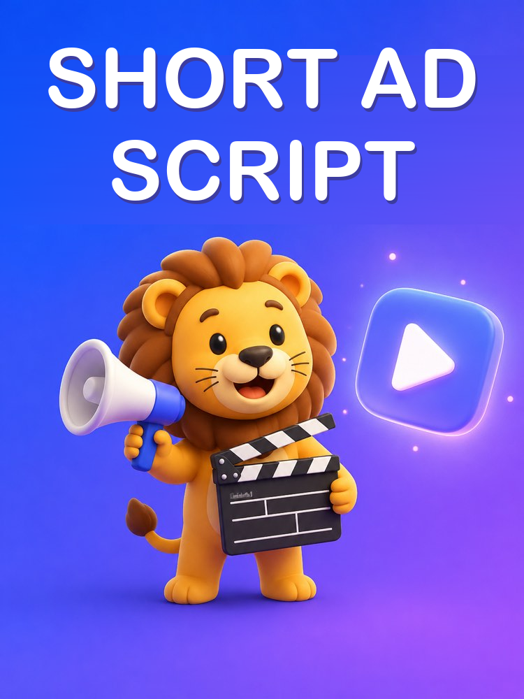 A Short Video Ad Script with AI