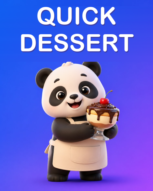 A Quick Dessert with Few Ingredients, with AI