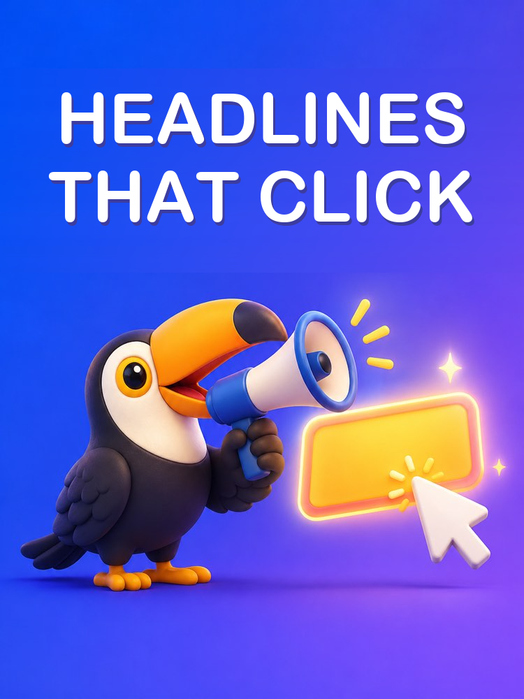 Headlines That Make People Click with AI