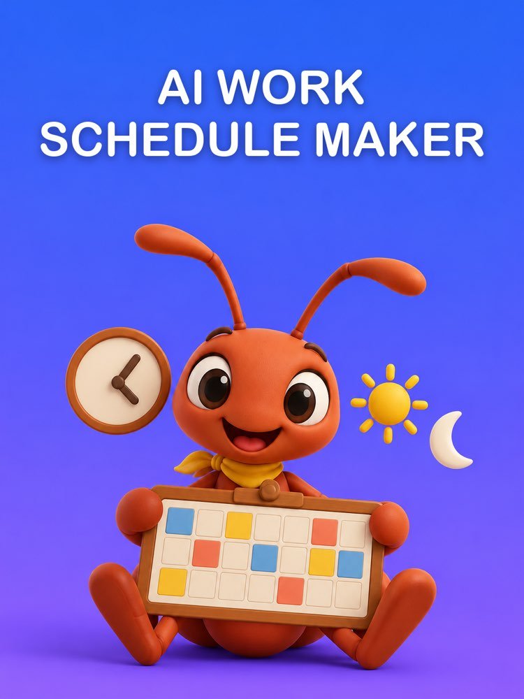 AI Work Schedule Maker With Checked Shifts and Hours
