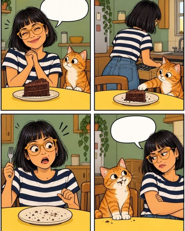 AI Comic Strip in 4 Panels From Your Photo