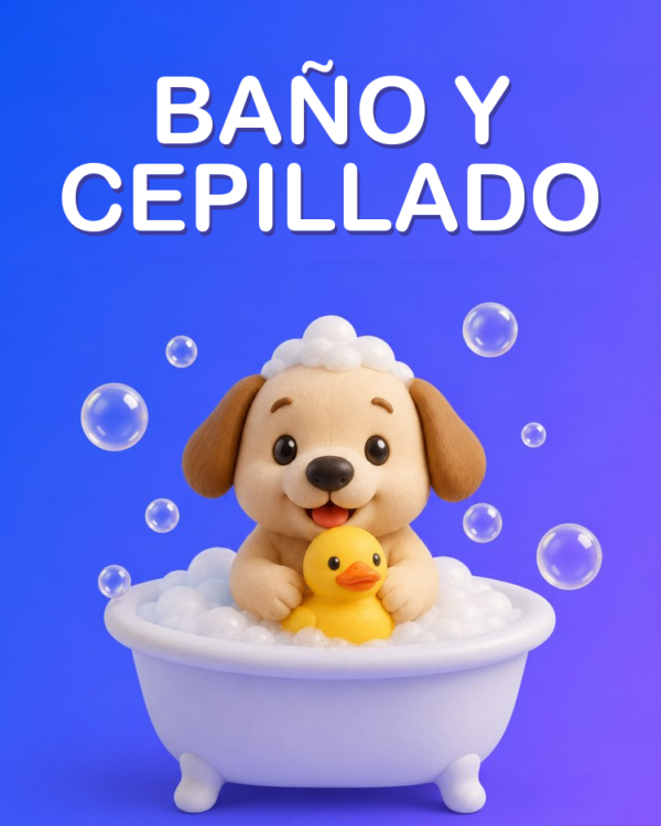 Baño, Cepillado e Higiene de la Mascota en Casa con IA