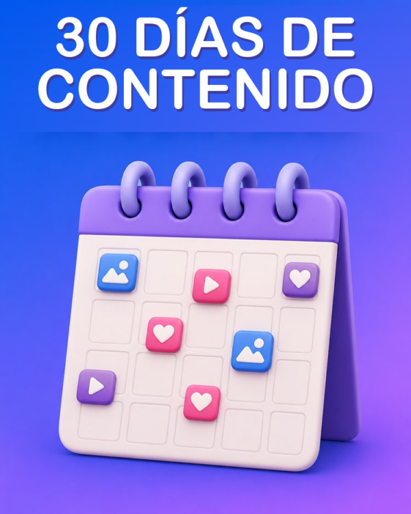 Un Calendario de Contenido de 30 Días con IA