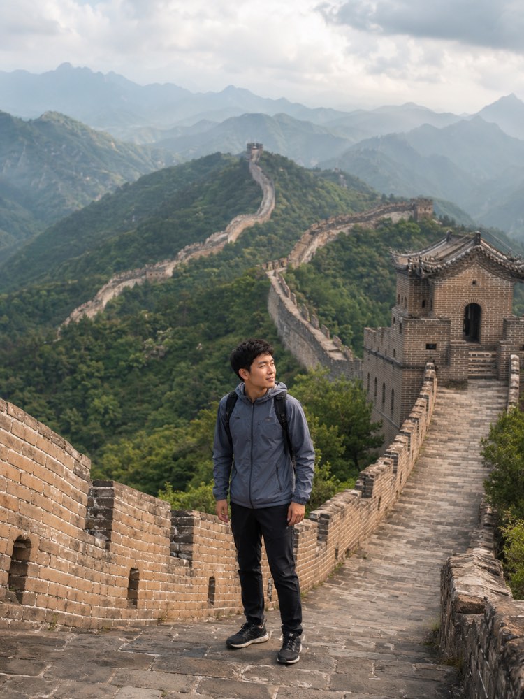 Foto en la Gran Muralla China Paso a Paso