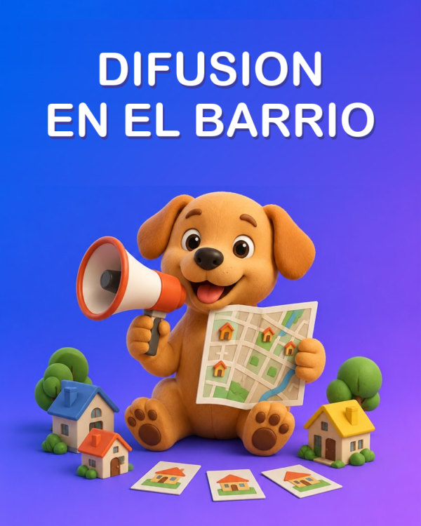 Difusión en el barrio y en grupos sin gastar