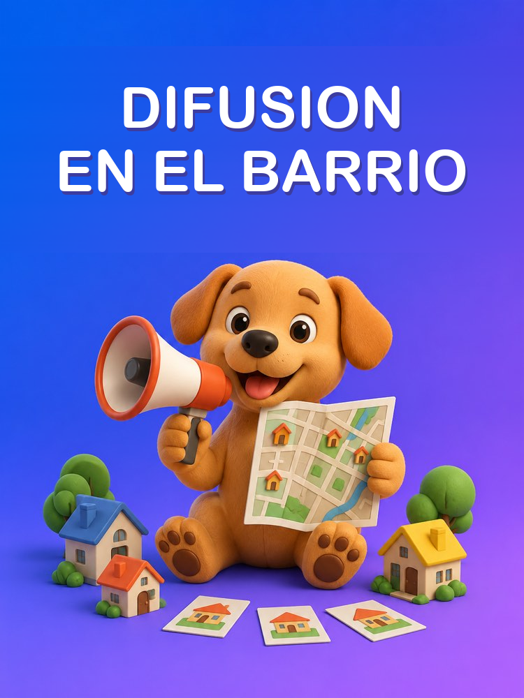 Difusión en el barrio y en grupos sin gastar