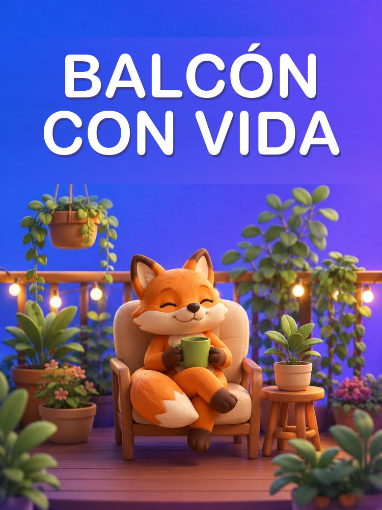 Paisajismo de Balcón y Patio Pequeño con IA