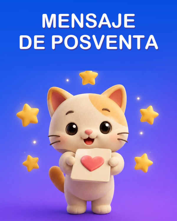 Posventa: agradecer, pedir reseña y recomendación