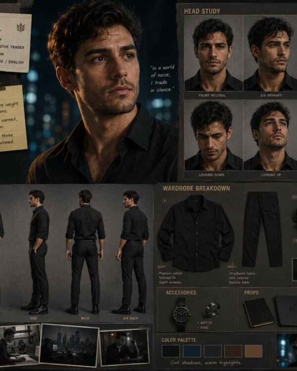 Ficha de Diseño de Personaje para Cine