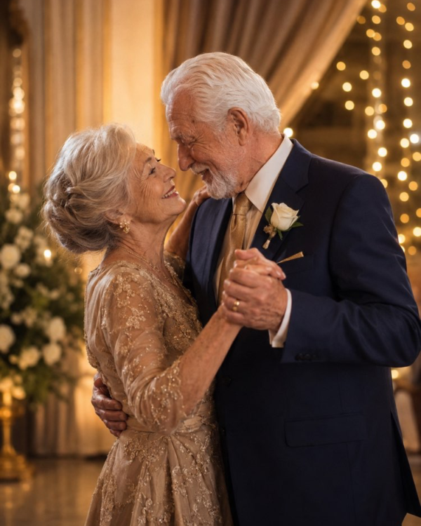 Foto de bodas de oro elegante para enmarcar