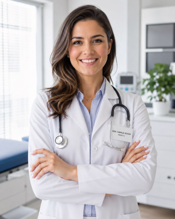Foto profesional de médico para la clínica