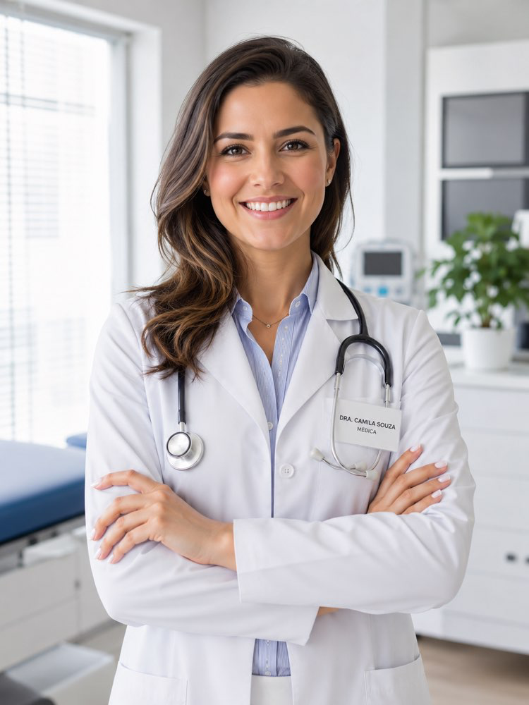 Foto profesional de médico para la clínica