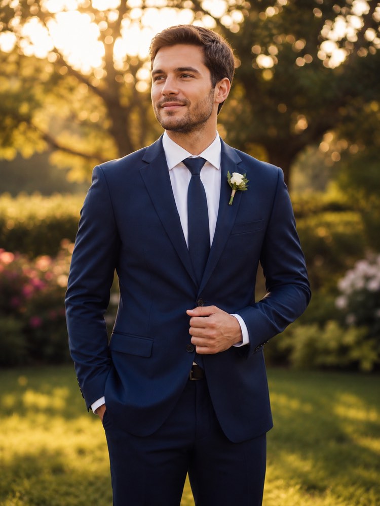 Traje de Novio Elegante en tu Foto