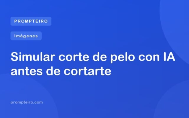 Simular corte de pelo con IA antes de cortarte
