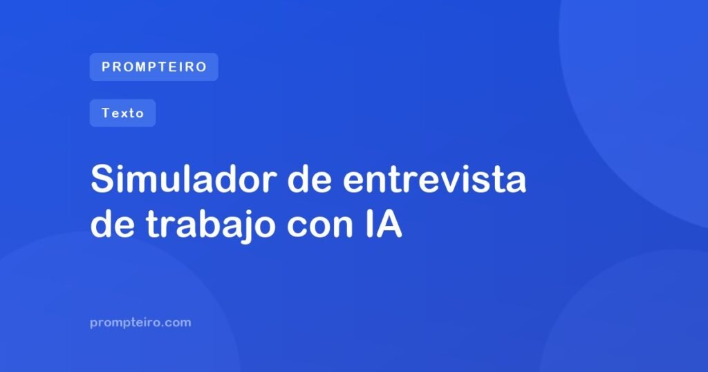 Simulador de entrevista de trabajo con IA