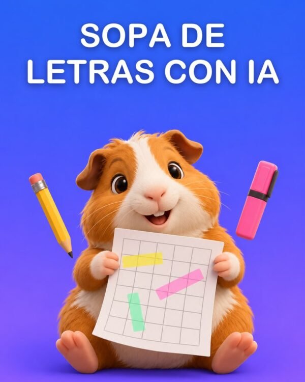 Sopa de Letras con IA para Imprimir, con Solucionario Comprobado