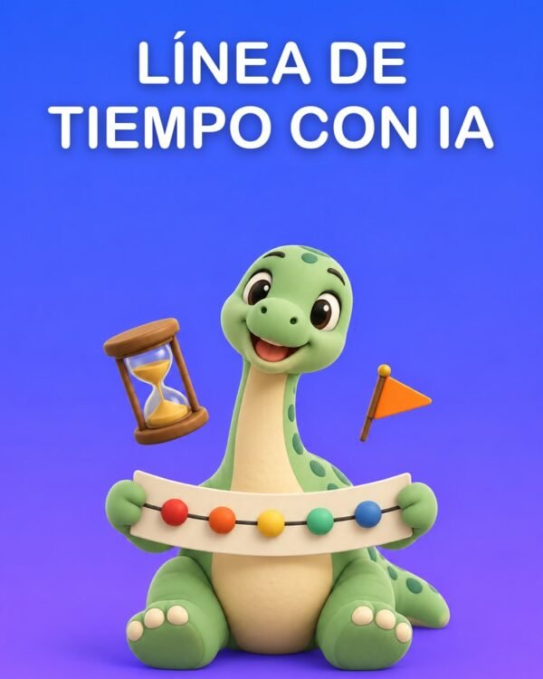 Línea de Tiempo con IA, Solo con las Fechas de tu Material