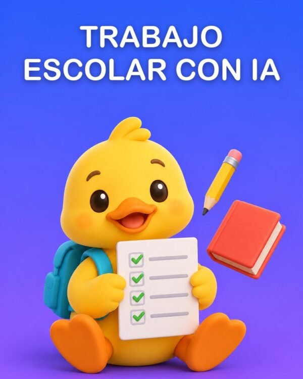 Trabajo Escolar con IA, de las Instrucciones al Guion de Cada Parte