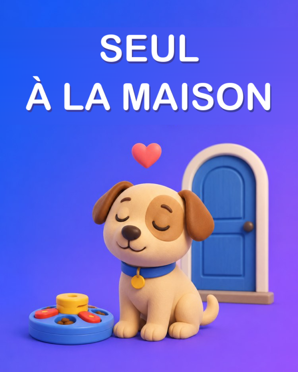 Un Animal Seul à la Maison sans Anxiété de Séparation