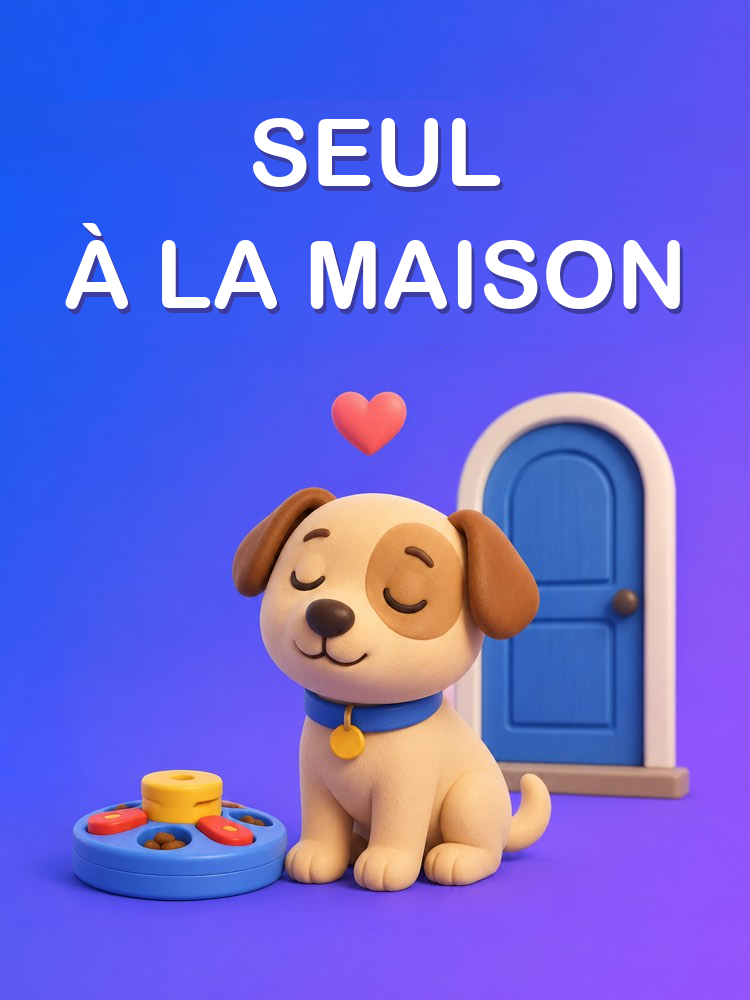 Un Animal Seul à la Maison sans Anxiété de Séparation