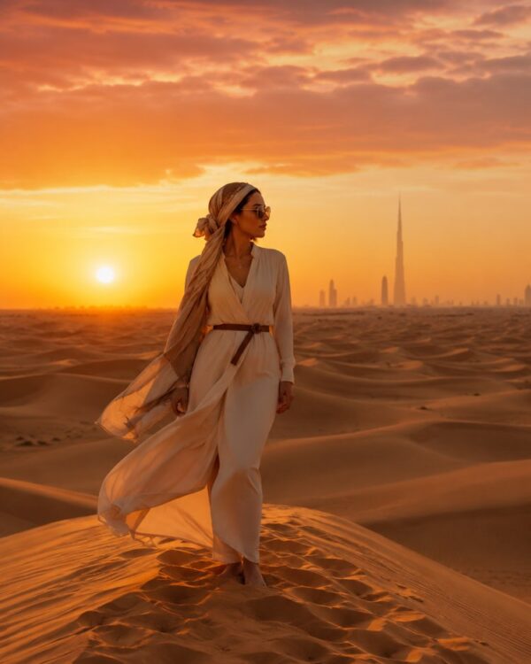 Photo dans le Désert de Dubaï : Dunes Dorées