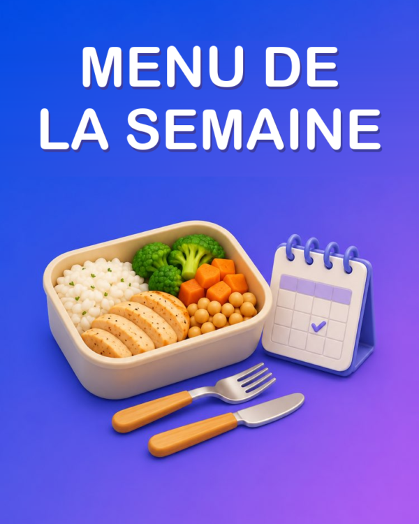 Menu de la Semaine avec Liste de Courses