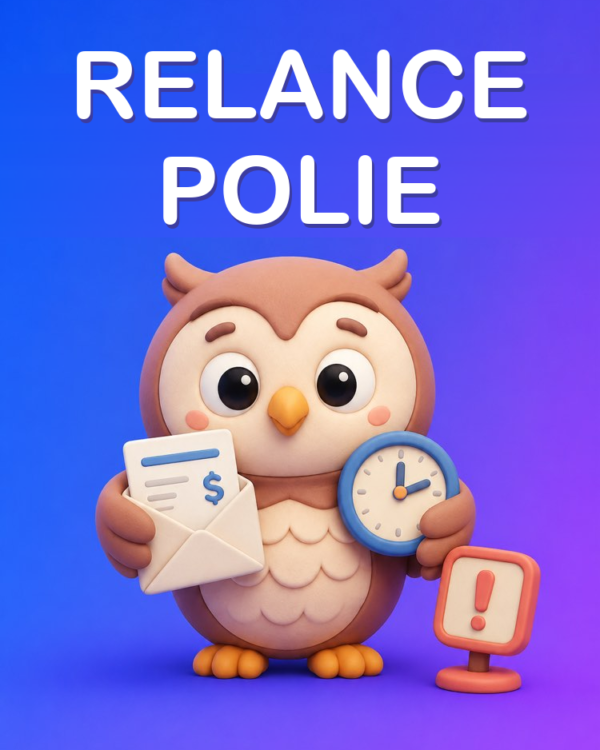Relance polie d'un client en retard de paiement