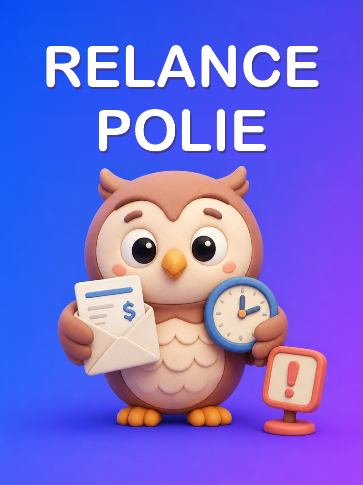 Relance polie d'un client en retard de paiement