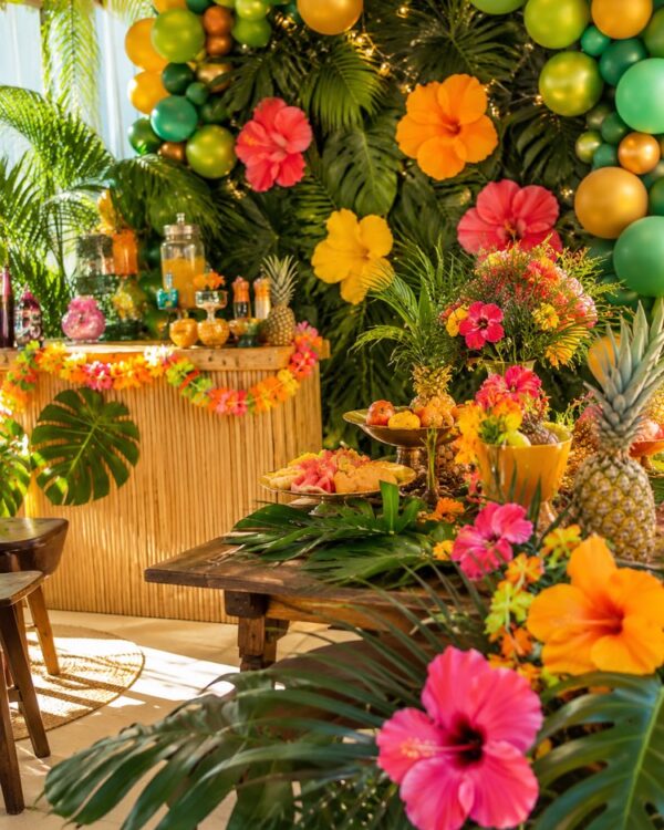 Fête Tropicale et Luau : Décoration Vibrante