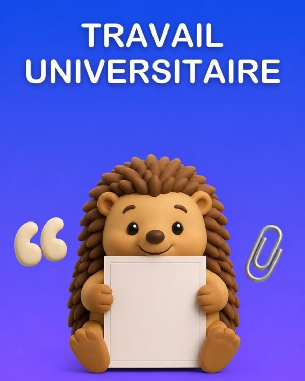 Mettre en Forme le Travail Universitaire et les Références