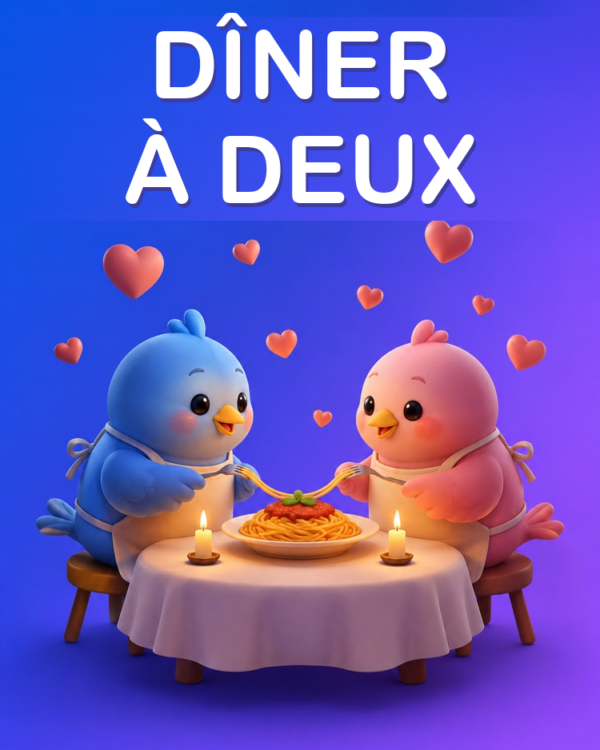 Un Dîner Romantique à Deux à la Maison, avec l’IA