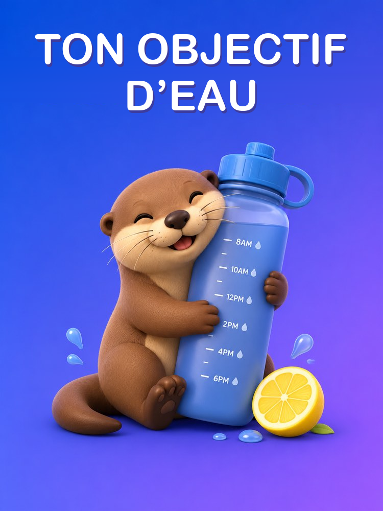 Ton Objectif d’Eau de la Journée, Calculé pour ta Routine