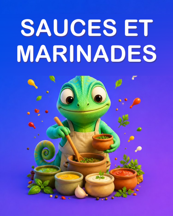 Sauces, Assaisonnements et Marinades Maison, avec l’IA