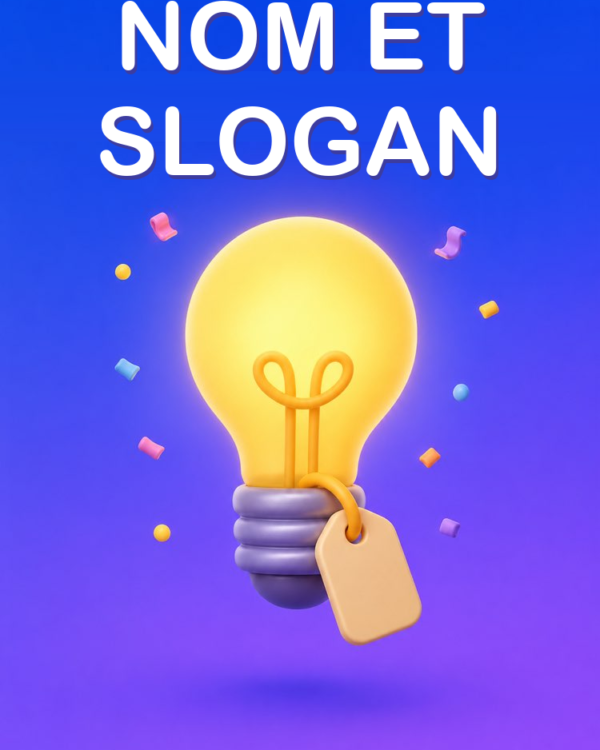 Nom d’Entreprise + Slogan avec l’IA