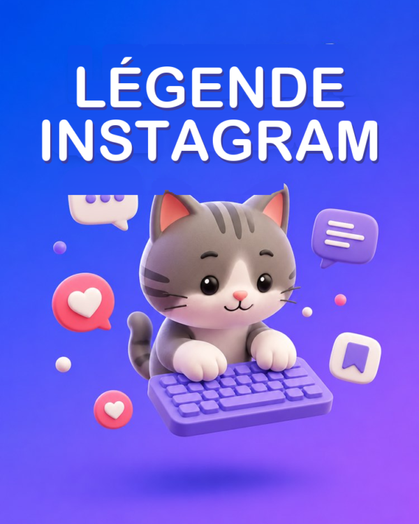 Légende Instagram qui Engage avec l'IA