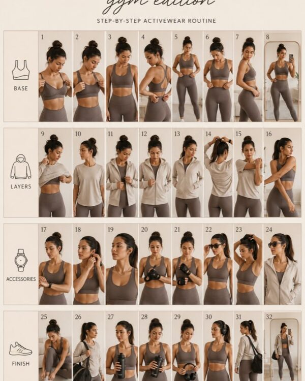 Storyboard Get Ready With Me Salle de Sport avec l’IA