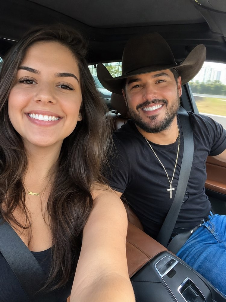 Selfie de trajet en voiture avec une célébrité