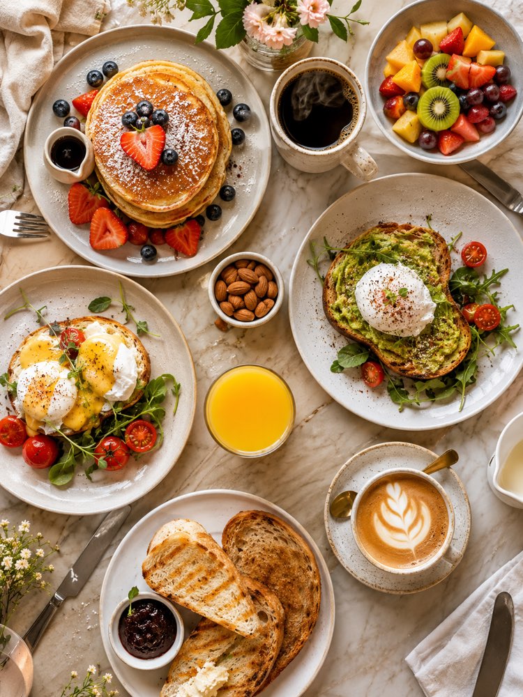 Table de Brunch Vue du Dessus
