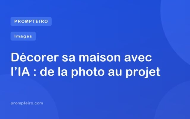 Décorer sa maison avec l’IA : de la photo au projet