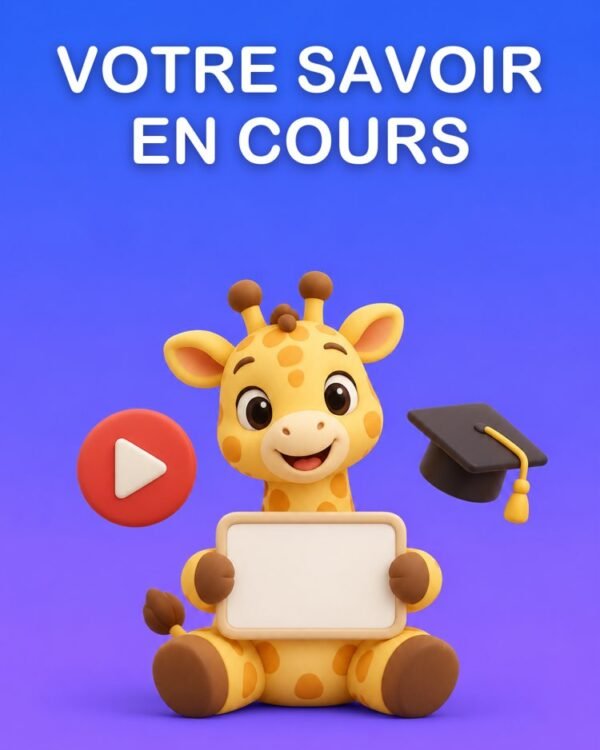 Transformez ce que Vous Savez en Cours en Ligne