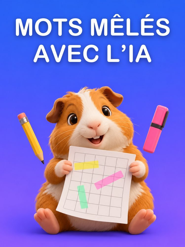 Mots Mêlés à Imprimer avec l'IA, Solution Vérifiée Comprise