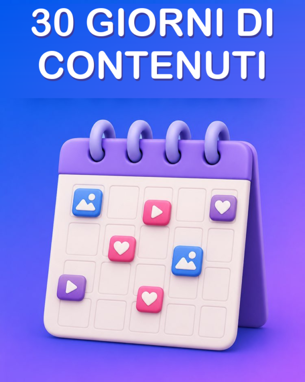 Un Calendario di Contenuti di 30 Giorni con l’IA